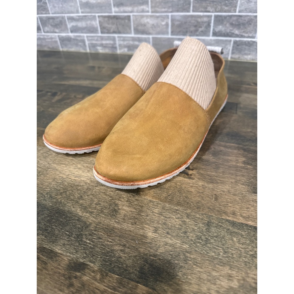 Sorel Ella Slip-On Suede Flats Camel Brown NL3211-224 Womens 9.5